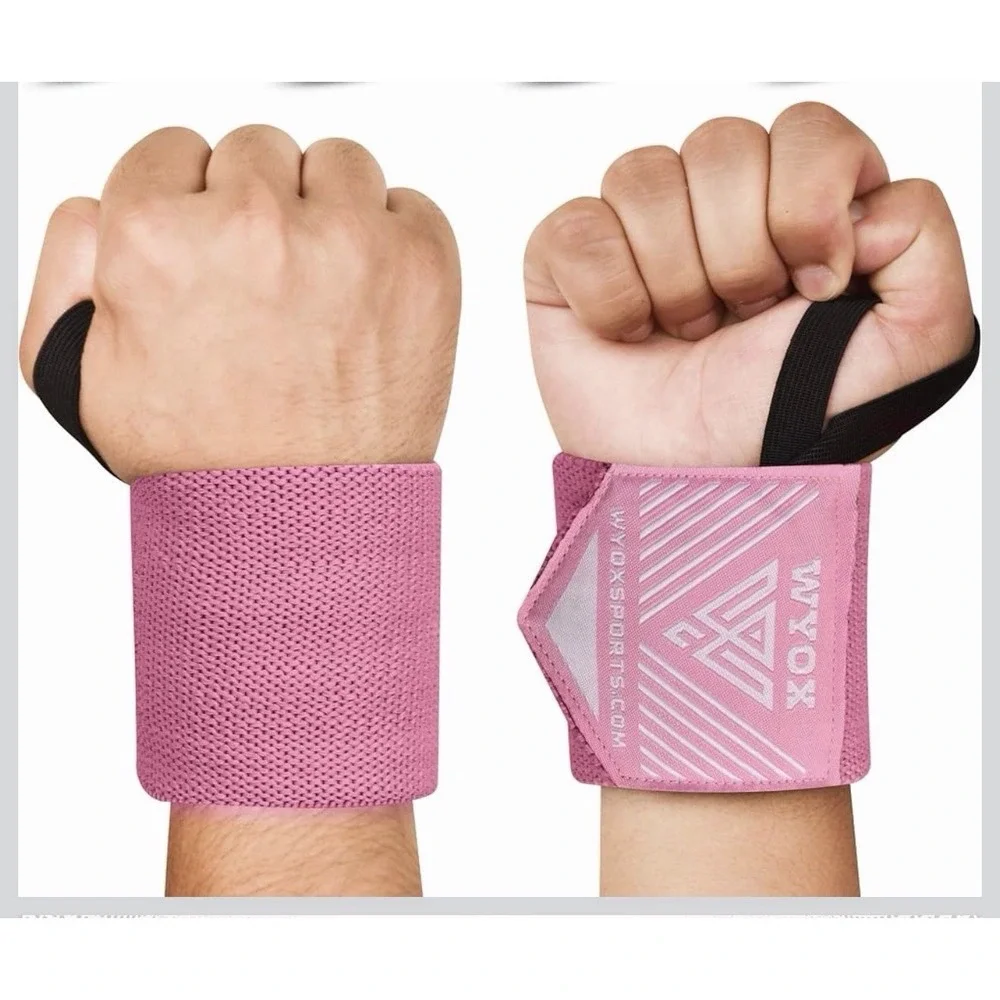 WYOX Wrist Wraps for Weightlifting PINK - NEW
